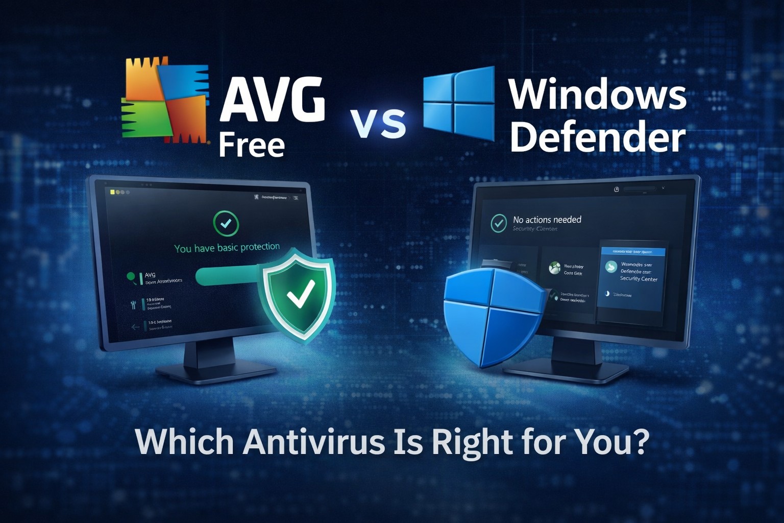 does avg free vs windows defender